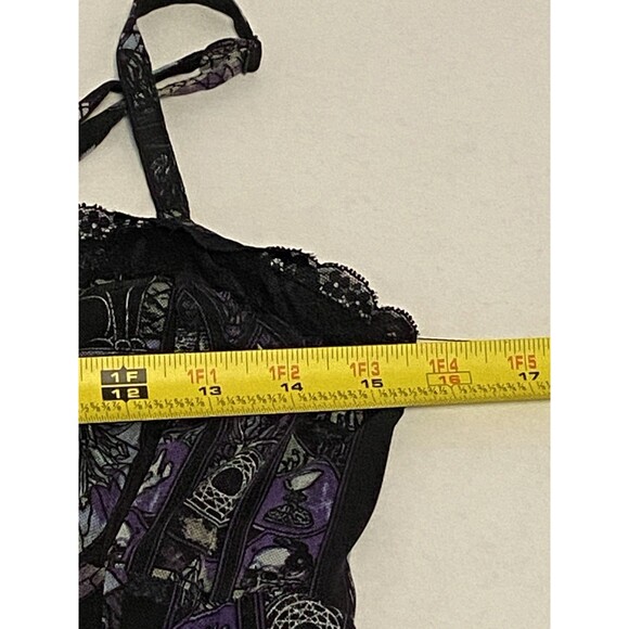 Hot Topic Cosmic Aura Sz MD Stained Glass Mesh Dress Whimsygoth Witch Sleeveless - Picture 15 of 16